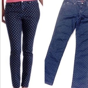 2/$12 Merona ankle skinny dot jeans 6